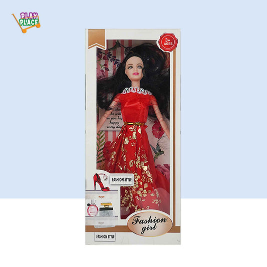 Fashion Girl ; Red Dress Doll