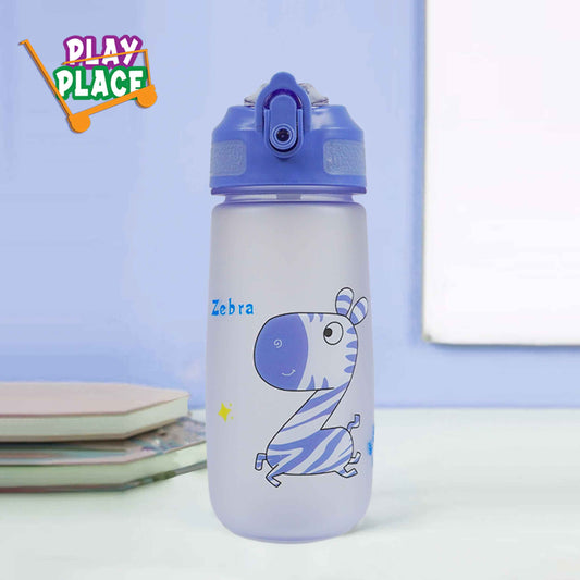 Eyun Purple Zebra Water Bottle
