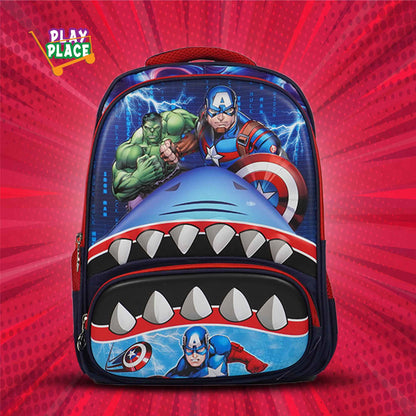 Captain America and Hulk School Bag Backpack for Kids