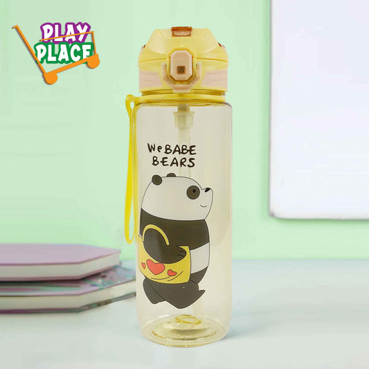 We Bare Bears Water Bottle - Yellow Color