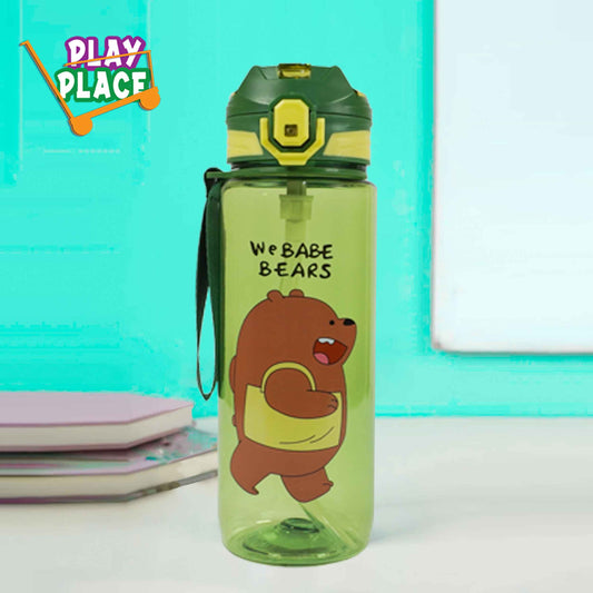 We Bare Bears Water Bottle - Green Color