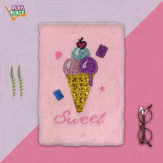 Sweet Ice Cream Furry Diary - Pink
