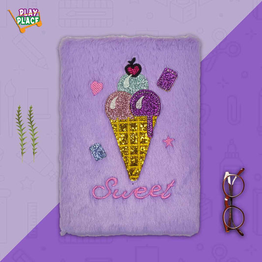 Sweet Ice Cream Furry Diary - Purple