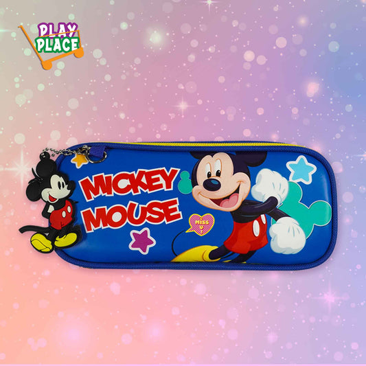 Mickey Mouse - Two zip Pencil Pouch - Blue