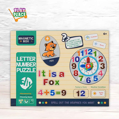 DIY Magnetic Box Alphabet, Maths and Weather Learning Toys