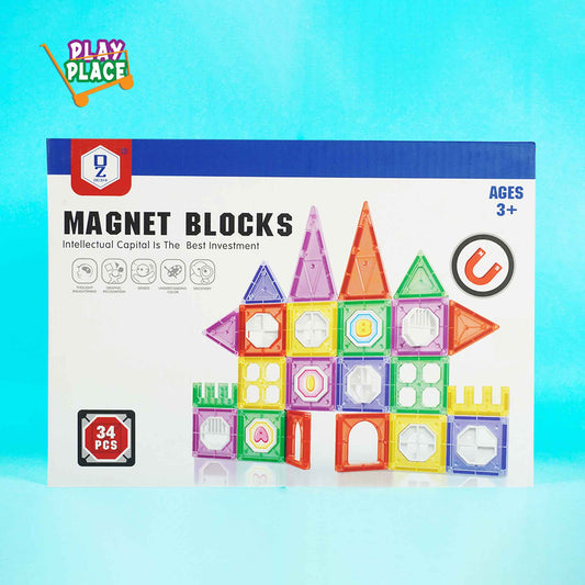 Magnet Blocks Tiles 34 Pieces