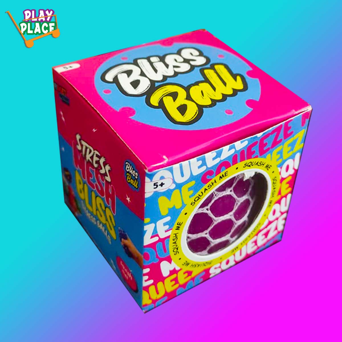 Fidget Factory Squishy Mesh Stress Ball - Bliss Ball