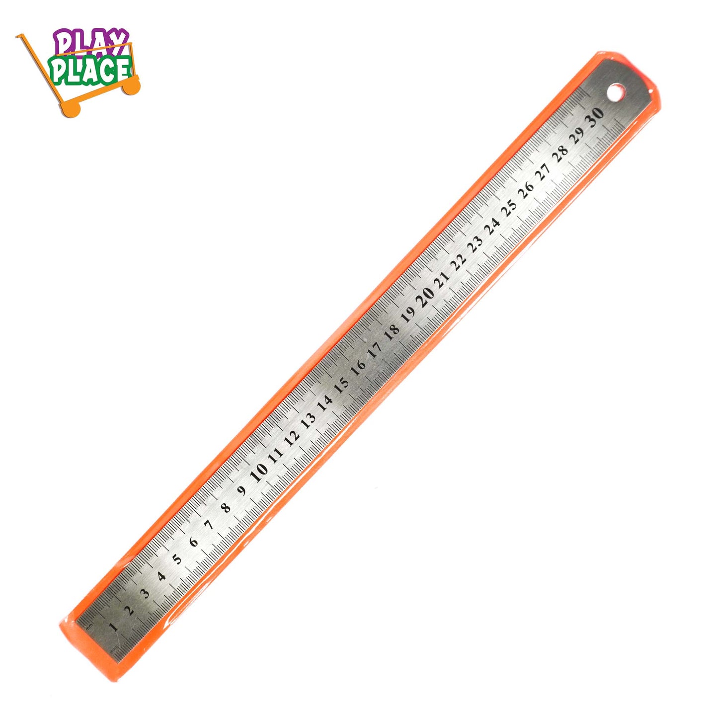 Metal Ruler with Double Metric and Imperial Scale ( 10 pcs )