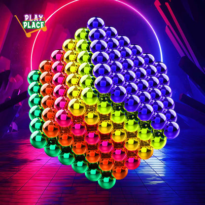216 Pieces Rainbow Magnetic Balls 5mm 6 colors