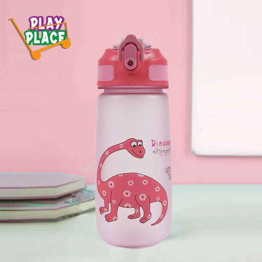 Eyun Pink Dinosaur Water Bottle