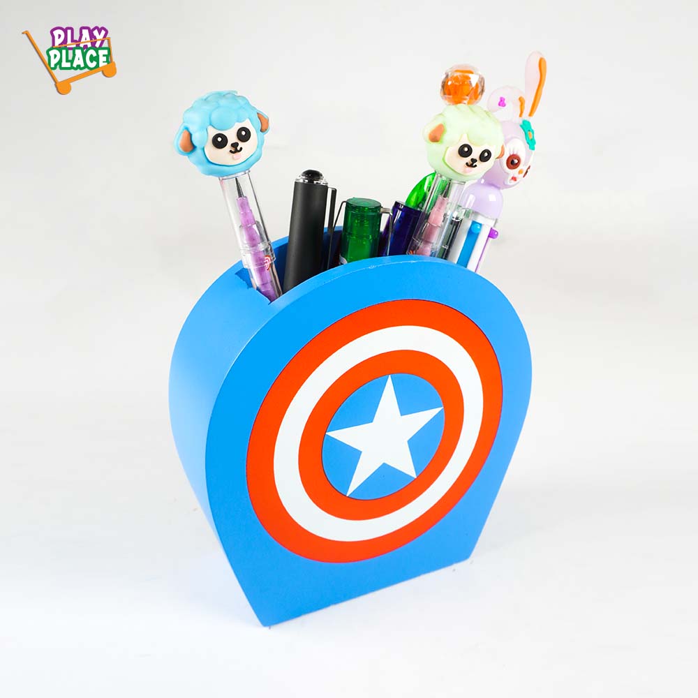 Captain America - Marvel Minimalist Round Pencil Holder