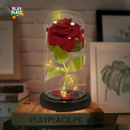 Enchanted Rose with Lights (1 rose)