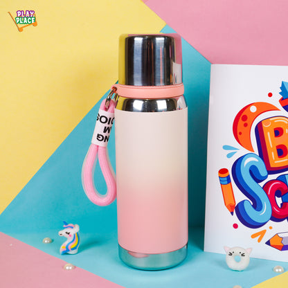 Pink Stainless Steel Thermos Water Bottle