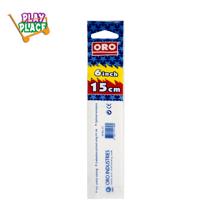 Oro Scale - 06 Inches/15 cm - Transparent White & Blue (10 pcs)