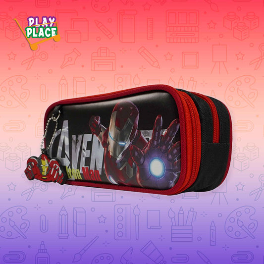 Marvel Avengers Iron Man - Two zip Pencil Pouch