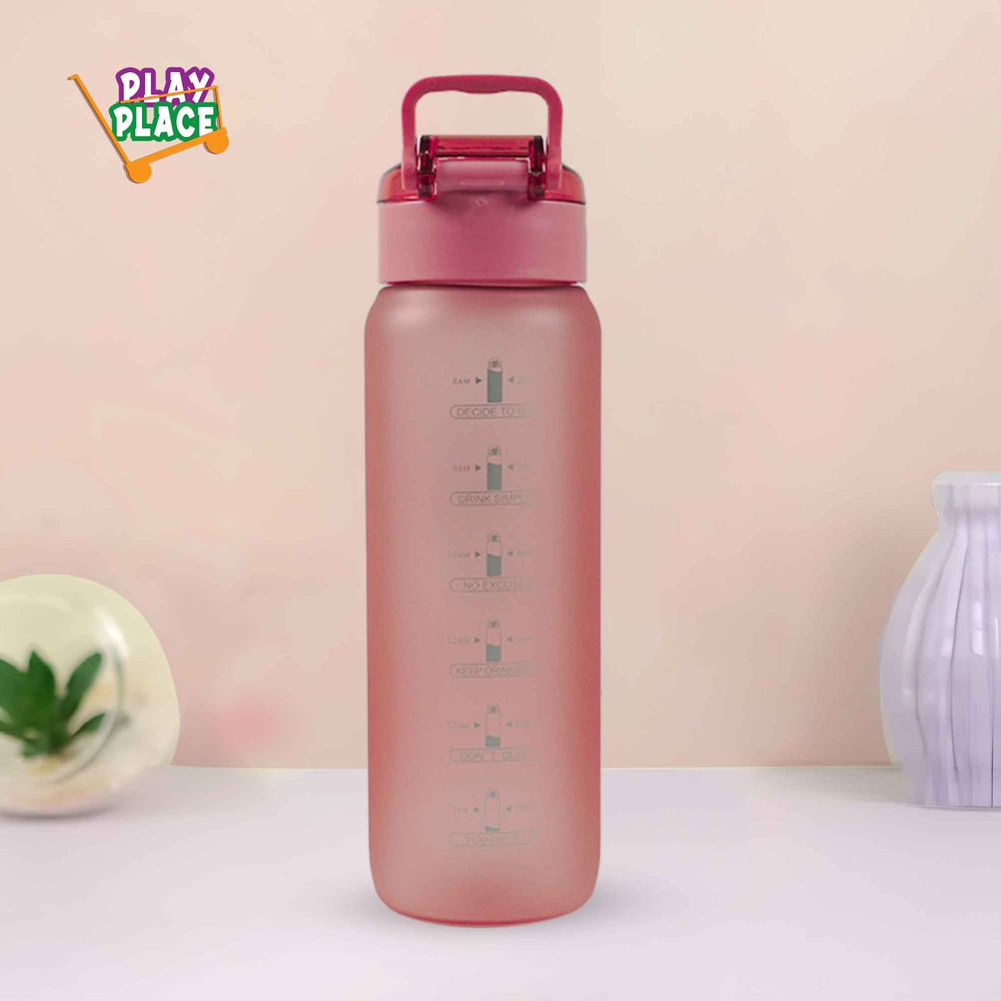 Eyun Sports Bottle 1000ml  (Pink)