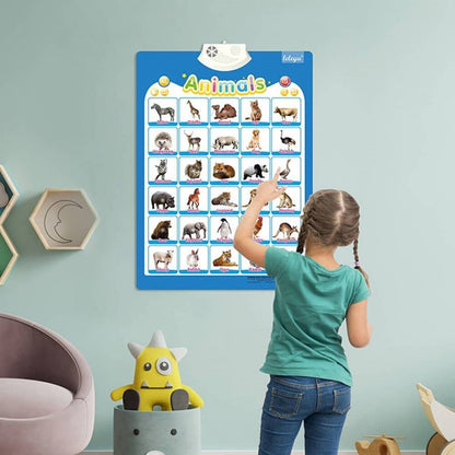 Animals - Learning Electronic Interactive Wall Chart Talking Poster