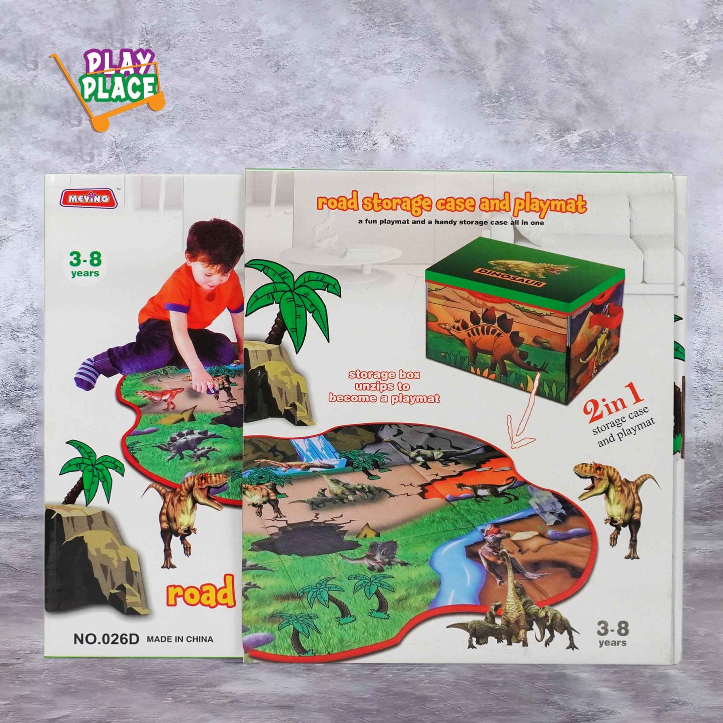 Dino Storage Case and Play Mat