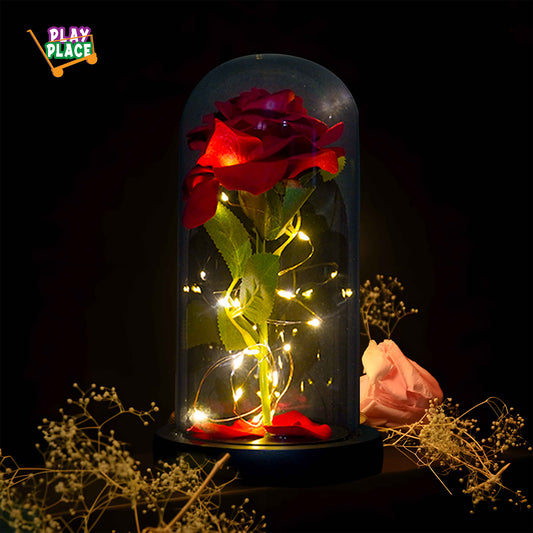 Enchanted Rose with Lights (1 rose)