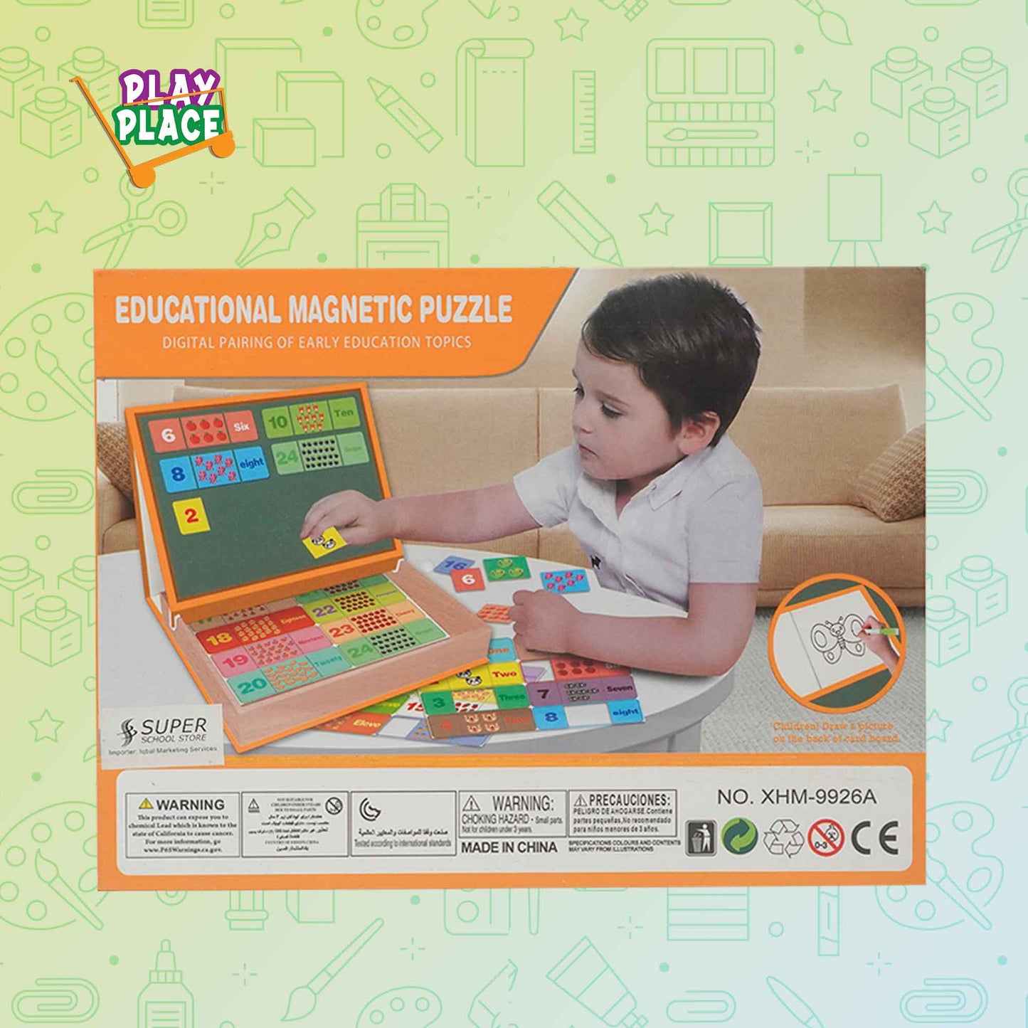 DIY Creative Educational Magnetic Puzzle for Kids