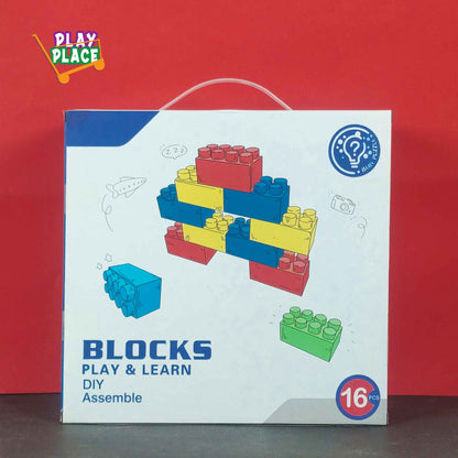 Blocks Play and Learn DIY Assembly Primary Colors