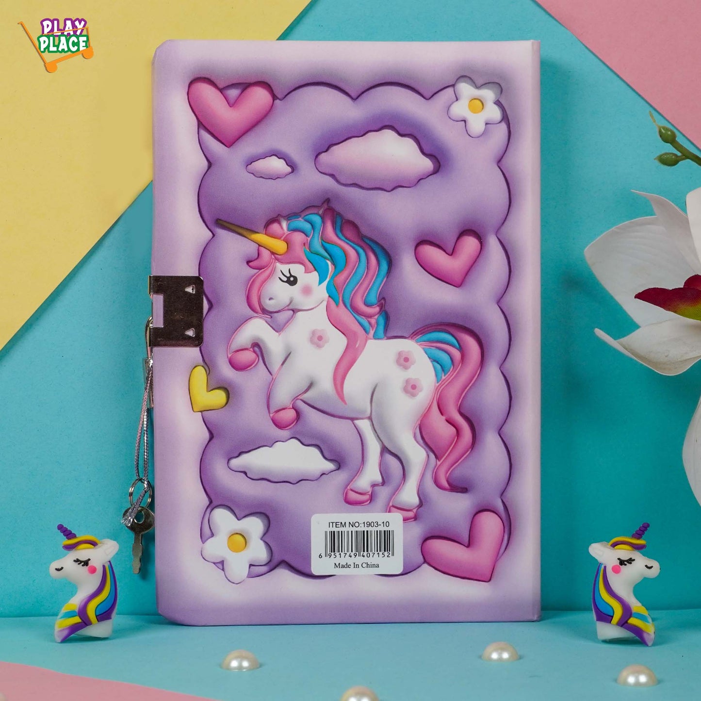 Unicorn Diary with Lock