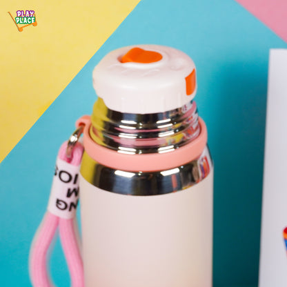 Pink Stainless Steel Thermos Water Bottle