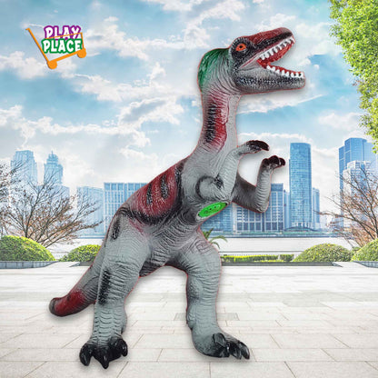 Velociraptor Dinosaur Rubber toy with Sound