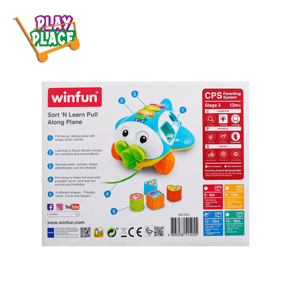 Winfun Short ‘N Learn Pull Along Plane ( Stage 3 )