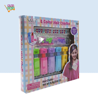 5 Hair color chalk Set - S&Li Cosmetics Set