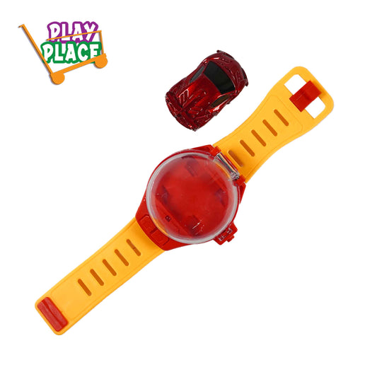 2 in 1 Watch Wristband RC Alloy Mini Red Racing Car