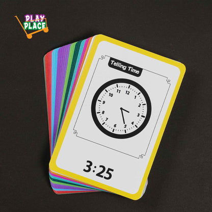 Telling Time Learning flash Cards