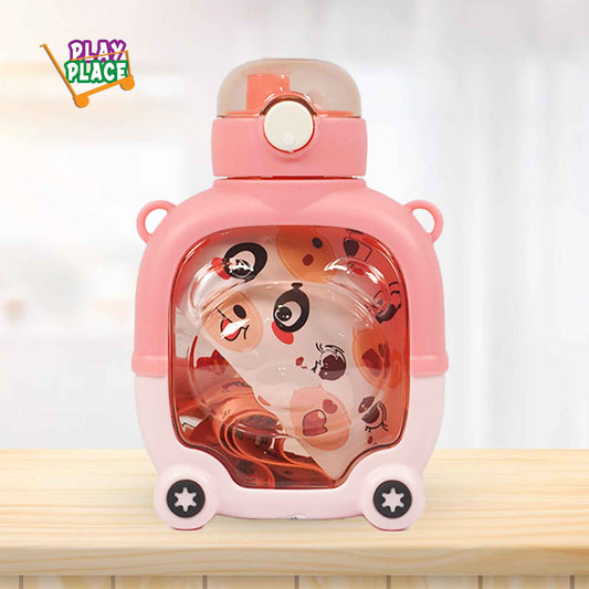 Lovely Bear Water Bottle for Kids (Pink)