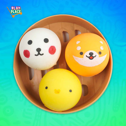 Animal Stress Balls - Squishy Animal Bakpao Fidget Factory