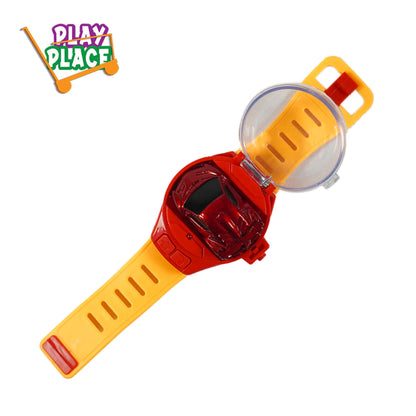 2 in 1 Watch Wristband RC Alloy Mini Red Racing Car