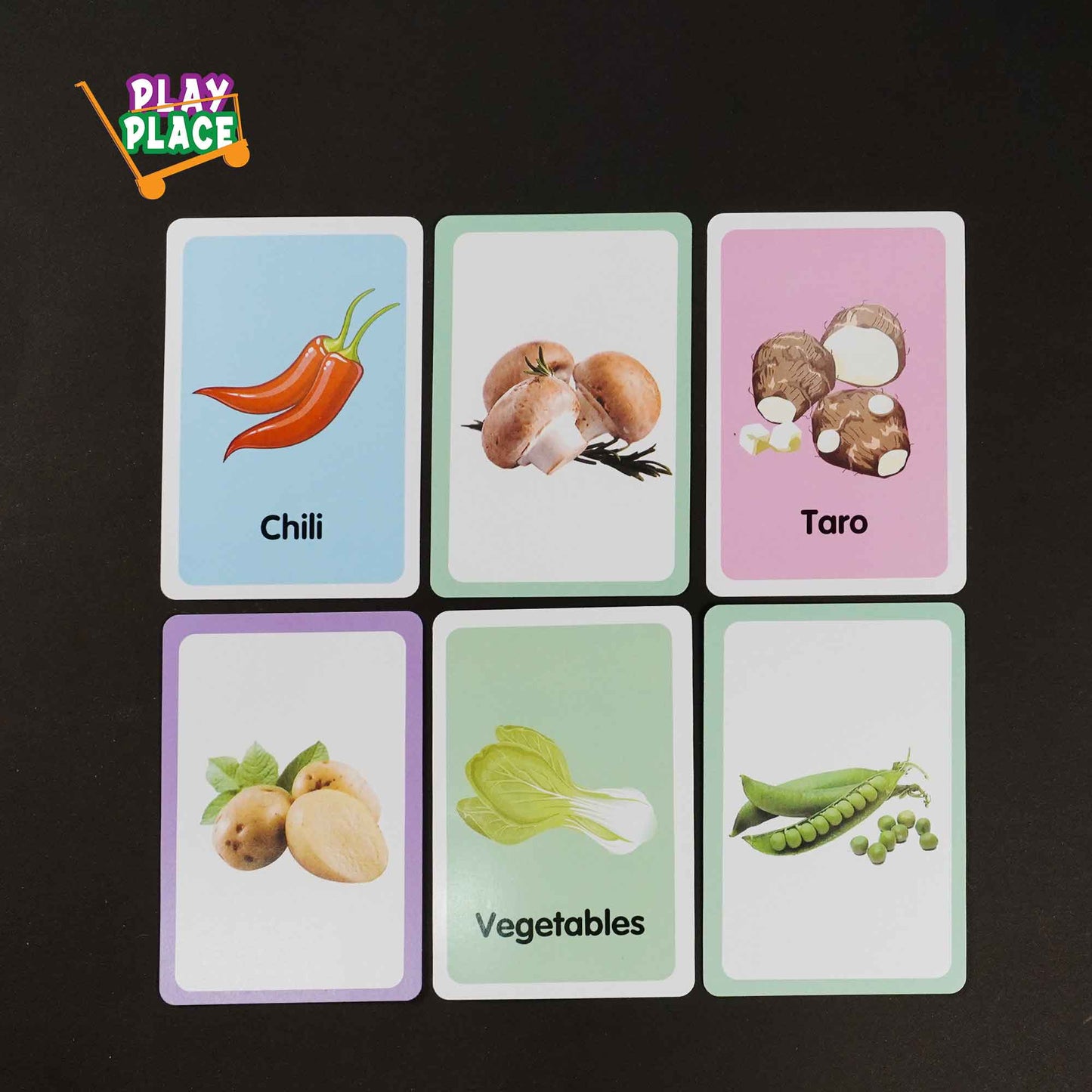Vegetables Learning flash Cards