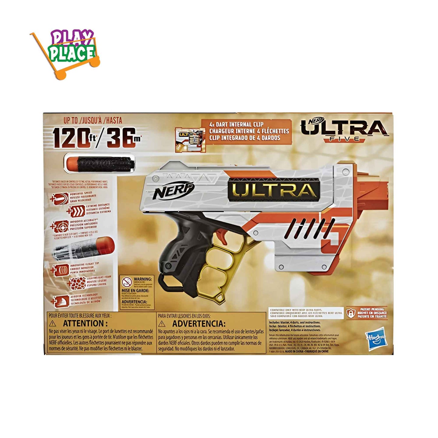 NERF Ultra Five Blaster Toy Gun