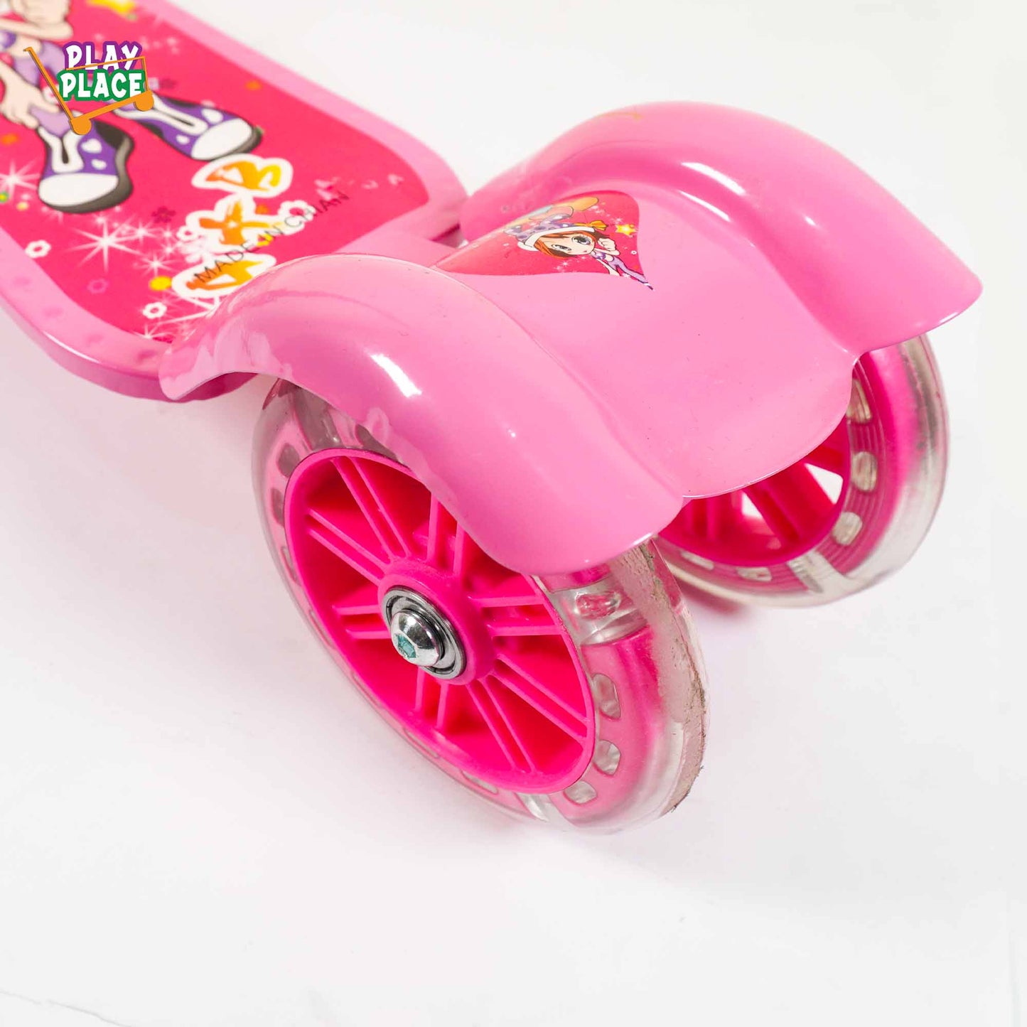 Pink Doll 3 wheel Scooty for kids
