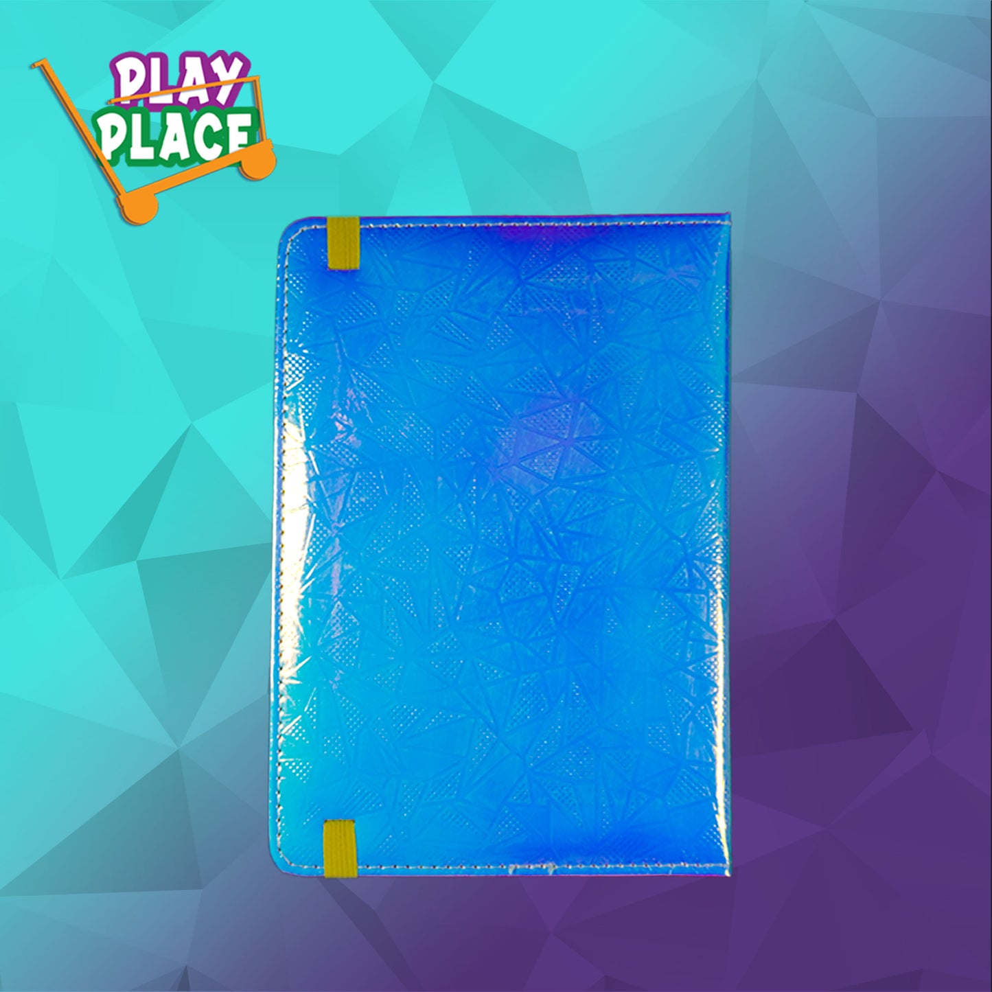Pearlescent Color Changing Shiny Rainbow Diary with Elastic Band Lock