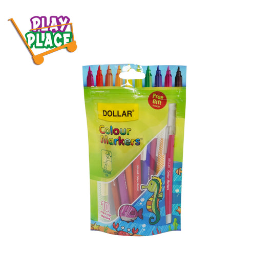 Dollar Color Markers  Pouch Pack of 10