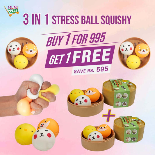 3 in 1 Animal Stress Balls - BUY 1 GET 1 FREE
