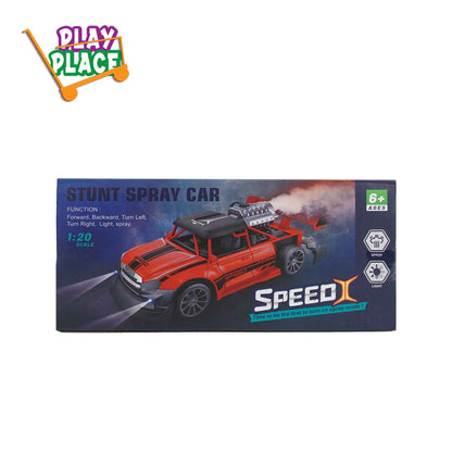 SpeedX Police Car - Stunt Spray RC Toy Car with Lights
