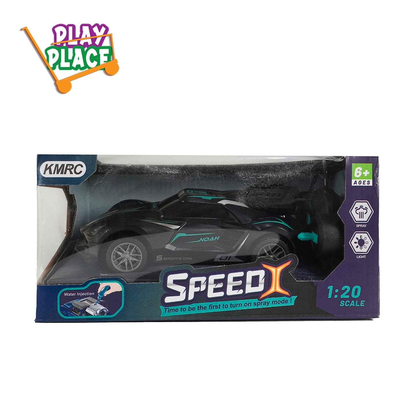 SpeedX NOAH - Stunt Spray RC Toy Car with Lights