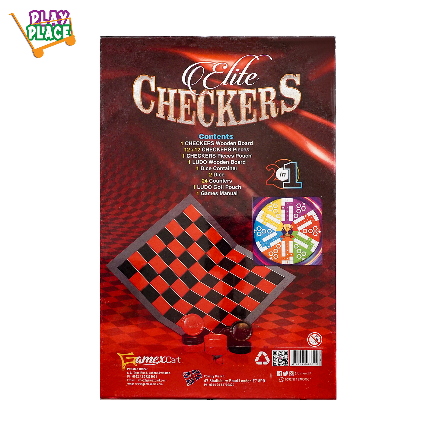 Elite Checkers + Ludo