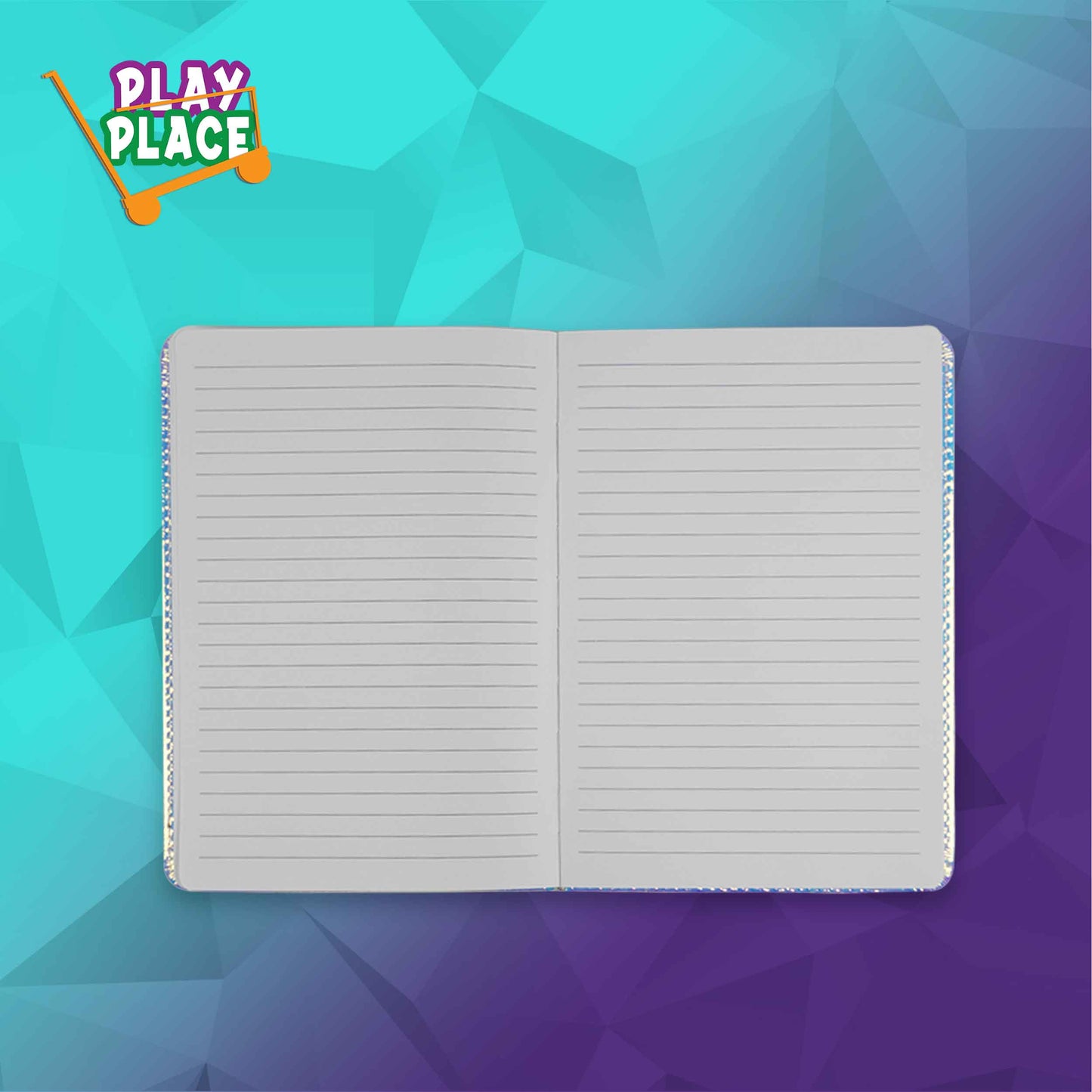 Pearlescent Color Changing Shiny Rainbow Diary with Elastic Band Lock