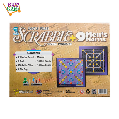 Scrabble + 9 Men’s Morris – 2 in 1